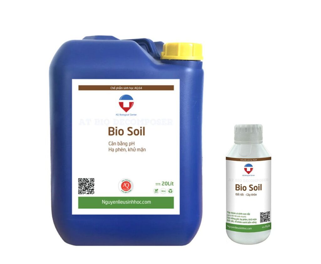 Chế phẩm sinh học cải tạo đất Bio Soil hạ phèn, khử mặn, pH